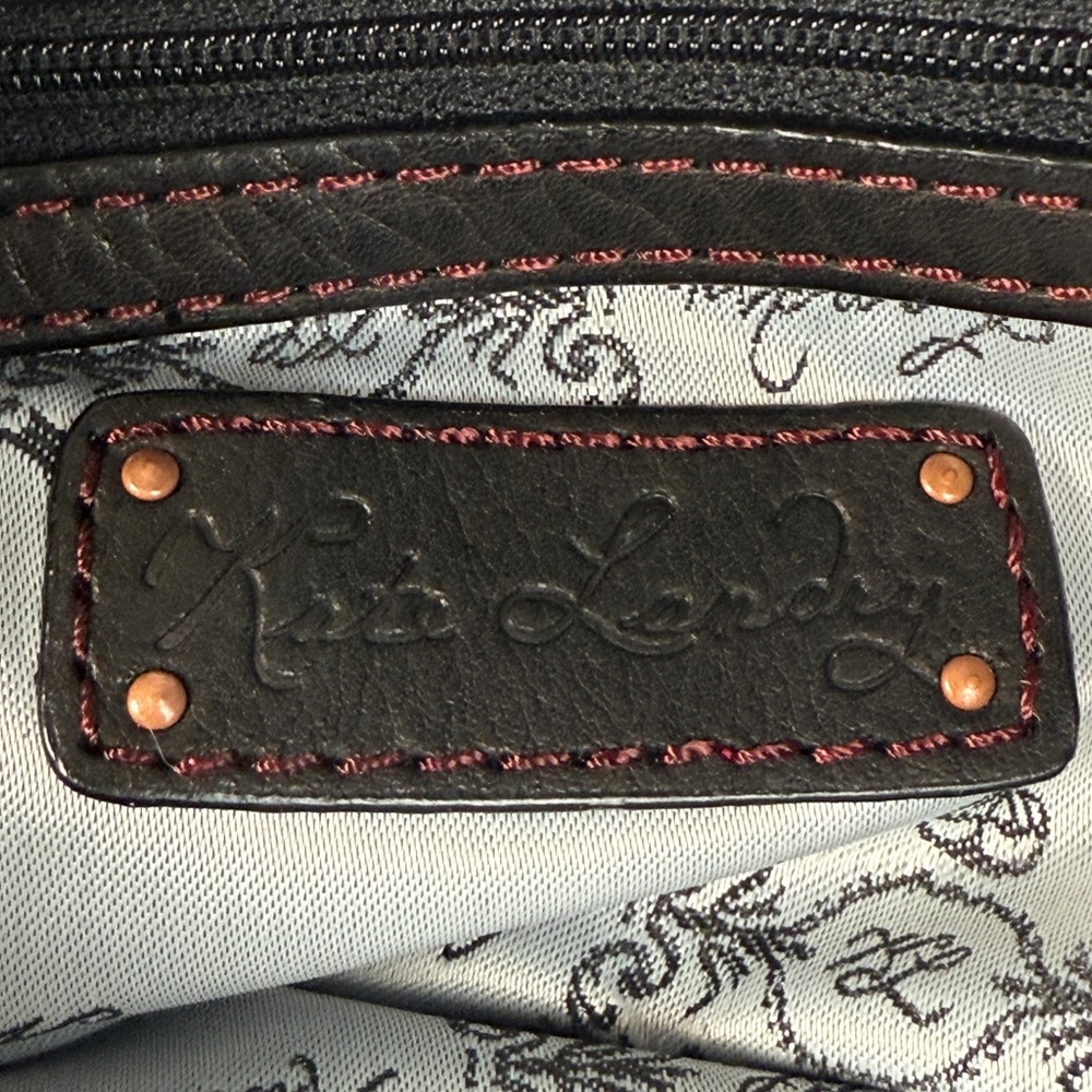 Kate Landry Clutch leather with metal grommets and accents soft NWT - Picture 4 of 9
